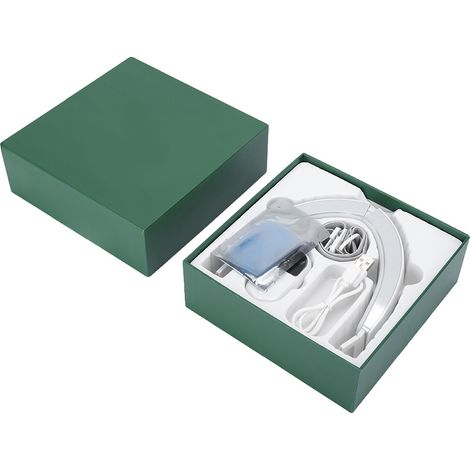 Appareil de massage facial vibrant EMS à photons lumineux pour lifting et raffermissement de la peau, tonique visage, couleur blanc perle, soin anti-âge à domicile. (1/5)