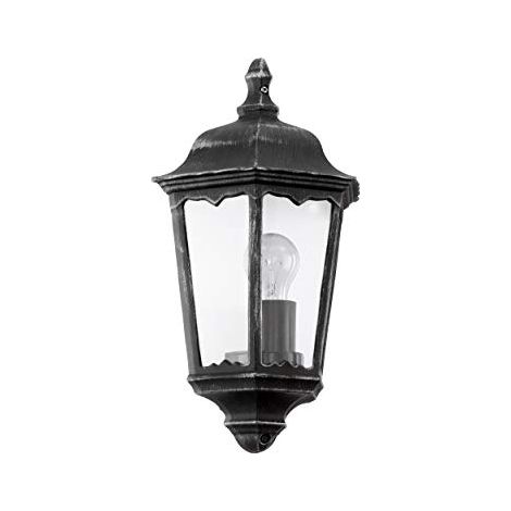 Applique Esterno Classica Navedo Alluminio Nero 1 Luce E27 (1/3)