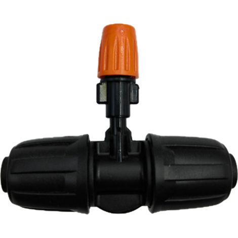 Kit de 20 Arroseurs Réglables et Fermables avec Raccords - Système de Brumisation pour Toit, Cour et Jardin - Refroidissement et Dépoussiérage avec Té 4 Voies