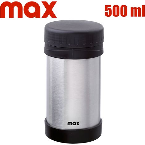Portavivande Cibo Pranzo Acciaio Inox 500 ml Isolato Chiusura ermetica Max