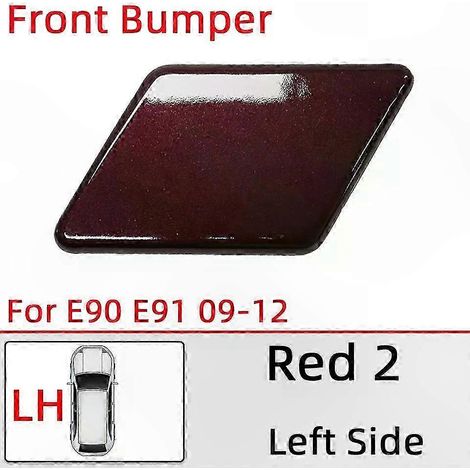 Scheinwerferwaschdüsen-Abdeckkappe für E90 E91 LCI 2005-2012 Scheinwerfer-Wassersprühdeckel, lackiertes Zierteil (09 Rot 2 LH) (1/5)