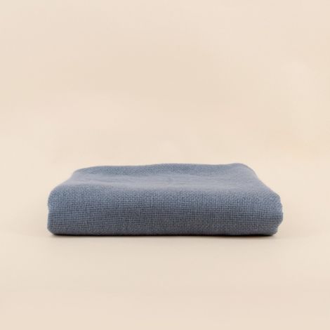 Plaid tricot effet mohair gris 150x180cm