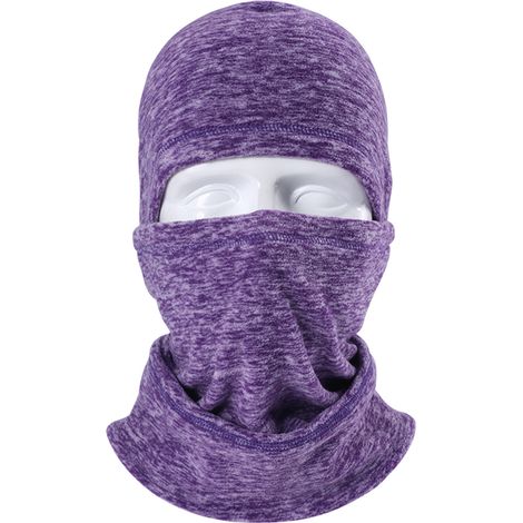 Masque Visage Ski - Cache-Neck Épais en Molleton Anti-Vent pour Snowboard et Activités Extérieures - Taille Unique (1/5)
