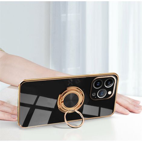 Custodia per iPhone 14 Pro, Electro Ring, nera (1/4)