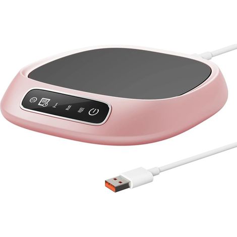 Chauffe-Tasse Électrique Intelligent,avec Minuterie et Arrêt Automatique,Chauffage Rapide,3 Réglages de Température,Idéal pour Bureau,Voyages et Bureau (1/5)
