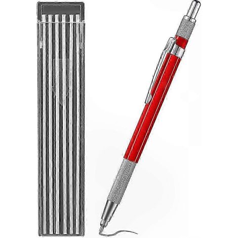 Mechanischer Lötstift mit 12 Minen, robuster Metallmarker für Rohrleitungsbau und Fertigung (1/5)