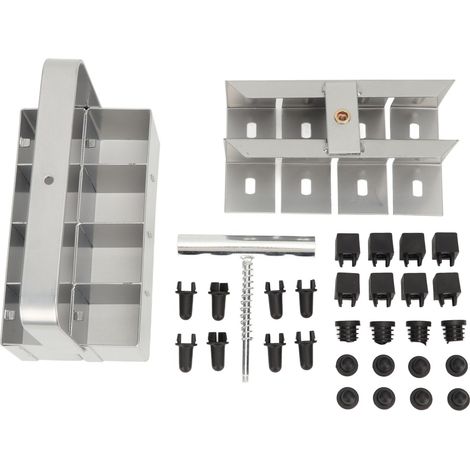 Lance d'extension pour nettoyeur haute pression, ensemble de 5 tiges droites et 3 tiges coudées, avec 6 buses et raccord rapide 1/4". (1/5)