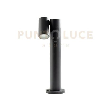 GES1120- PALETTO IN ALLUMINIO 1 LUCE ATTACCO GU10 ANTRACITE IP65 H.45CM
