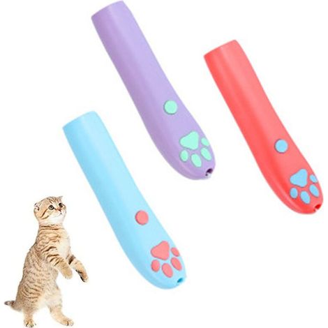 Chat Jouet Chat Attraper Poisson Rouge Interactif Lumière Led Style Patte Exercice Chasseur Jouet Outil De Formation Pour Animaux De Compagnie Laser Infrarouge Bâton De Chat Drôle, Ensoleillé (1/5)