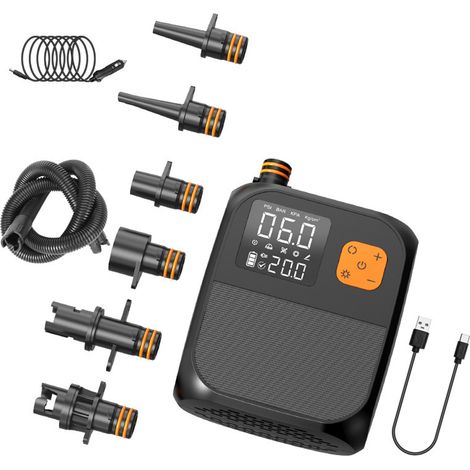 Compresseur Air Portatif - 8000 mAh - Écran Tactile - Pour Kayak Planche À Voile SUP - 1 Pièce