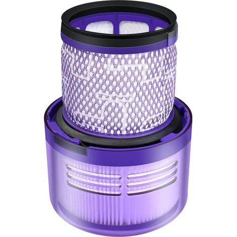 Filtro Aryavos YMYNY para Dyson V11, V15, SV14, SV17 y SV22. Repuesto para aspiradora Absolute Total Clean Extra Pro Animal Torque Drive Detect. Reemplaza n.° DY-970013-02 y 97001302, morado. (1/5)