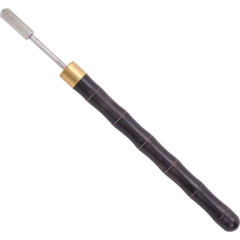 Stylo à manche en bois de santal teinté sur les bords, outil de finition des bords en cuir à faire soi-même (noir) (1/5)