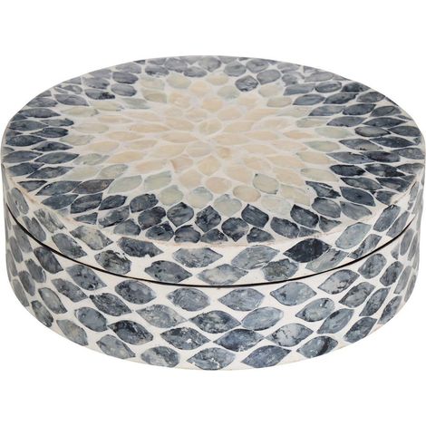 Scatola decorativa sheila d25,5 cm grigio perlato - Atmosphera créateur d'intérieur