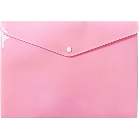 Carpeta sobre tamaño A4 PP rosa pastel