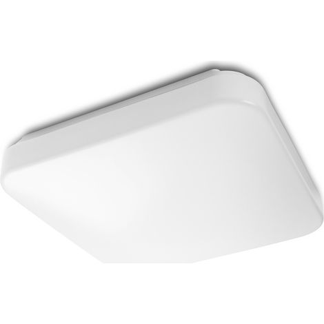Mauve, Plafonnier LED 17 W, Carré, Blanc Froid 4000K, Blanc (1/5)