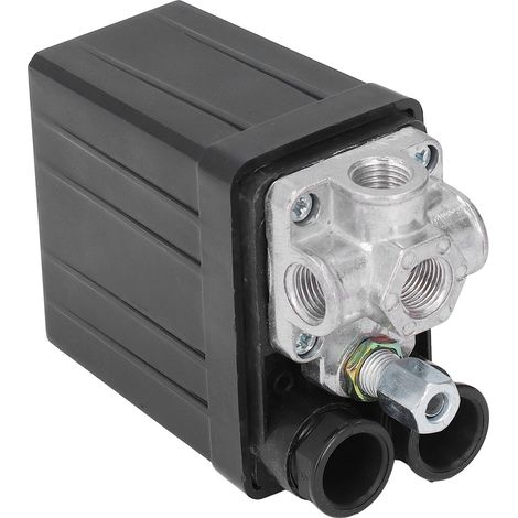 Pressostat de compresseur d'air, vanne automatique 4 trous, 90-125 PSI, accessoire 220 V/380 V (1/5)