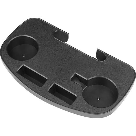 Bandeja para silla con compartimentos 37x23x4cm bandeja organizador reposabrazos  Color: Negro