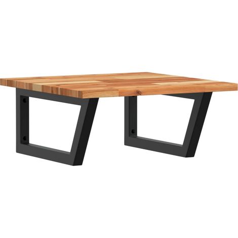 Maison Exclusive - Waschbeckenregal Wandmontage Stahl und Akazien