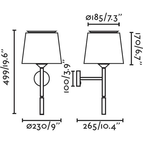 SAVOY Aplique de pared con lector negra/verde 20303-94 (1/4)