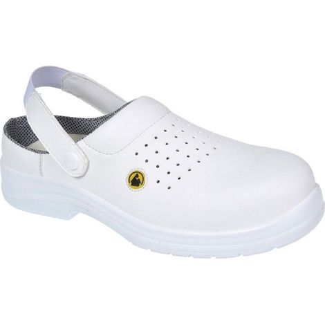 Sabot De Sécurité Ventilé Composite Esd Sb Ae Couleur : Blanc Taille 39 - Portwest