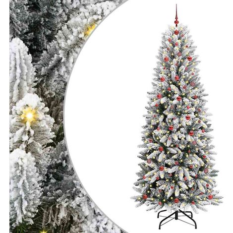 Sapin de Noël,Arbre de Noël artificiel avec 300 LED Blanc 93 x 93 x 240 cm CFW86887 (1/5)