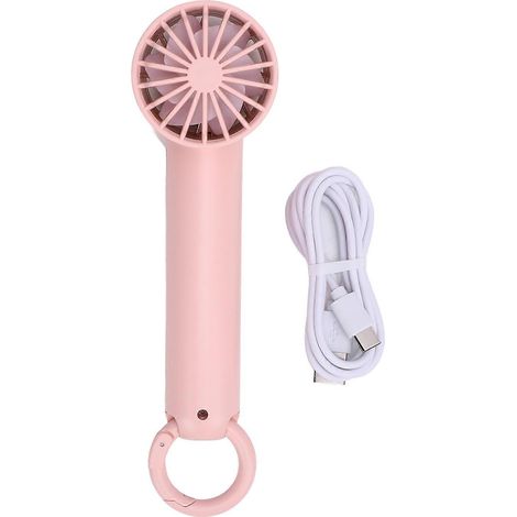 Mini-Taschenventilator, erfrischend, 5 Geschwindigkeitsstufen, Digitalanzeige, Halbleitertechnologie, leise, wiederaufladbar, ideal für Reisen und Strand (1/5)