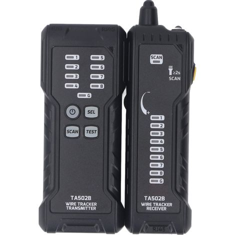 Détecteur de câbles multifonction, testeur de réseau RJ45 RJ11 avec émetteur et récepteur, traceur de lignes pour câblage téléphonique et informatique (1/5)