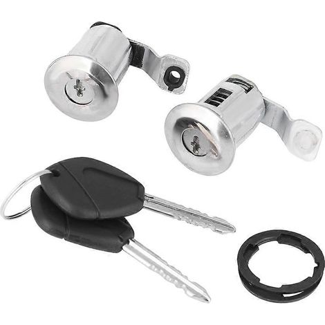 Serrure à barillet avec 2 clés pour Peugeot Partner Citroën Xsara Berlingo E2U267 (1/5)