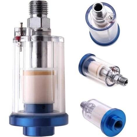 1/4 Zoll BSP Mini-Luftfilter, Feuchtigkeitswasserfalle für Farbspritzpistole, Luftkompressor, Druckluftwerkzeug