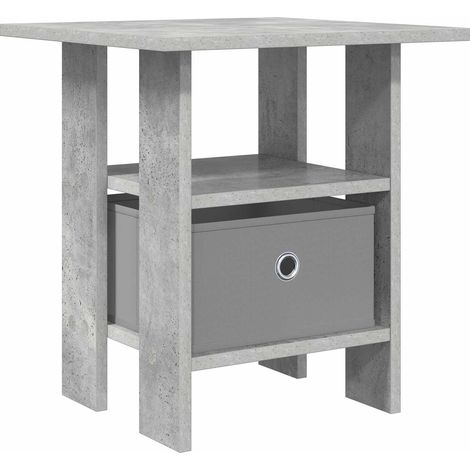 Bedside Table Concrete Grey 41 x 40 x 45 cm Engineered Wood vidaXL
