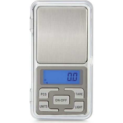Balance électronique de précision 500g/0,01g, mini balance de poche pour pesée or, café, thé, bijoux, avec piles incluses, usage professionnel, format compact. (1/5)