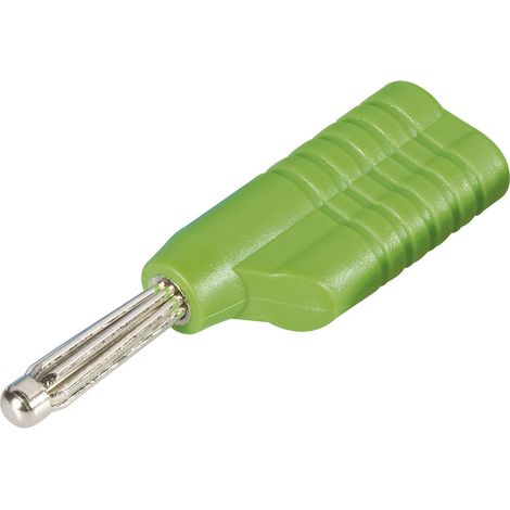 Schnepp S 4041 S Büschelstecker Stecker, gerade Stift-Ø: 4 mm Grün 1 St.