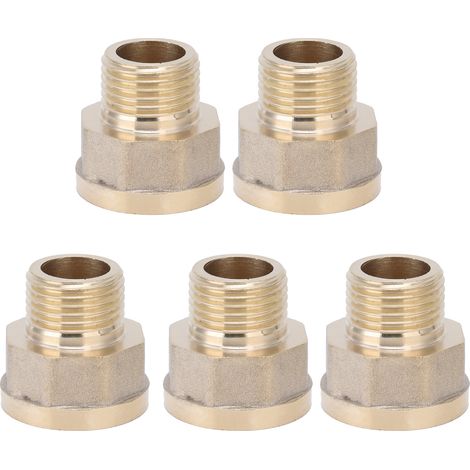 G3/4 Innengewinde auf G1/2 Außengewinde Gartenschlauchadapter, 5er-Pack, Gartenbewässerungsarmatur, Wasserhahnanschluss, Gartenzubehör. (1/5)