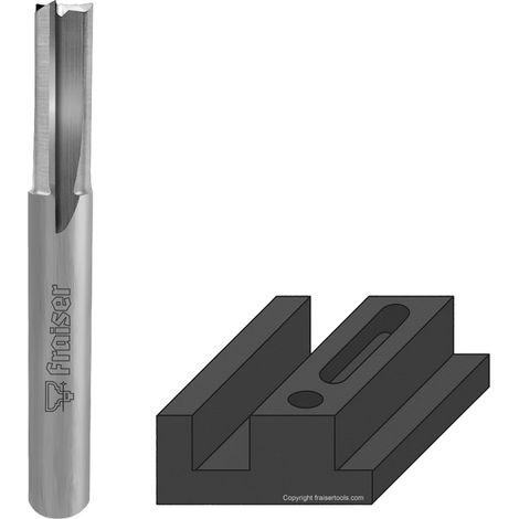 Fraise pour Corian et HPL D=3 I=12 LT=40 Z=3 POLY - Fraiser (1/5)