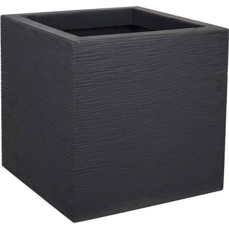 Bac À Fleurs Carré - 30 cm - 21 L - Intérieur Extérieur - Gris Anthracite (1/5)