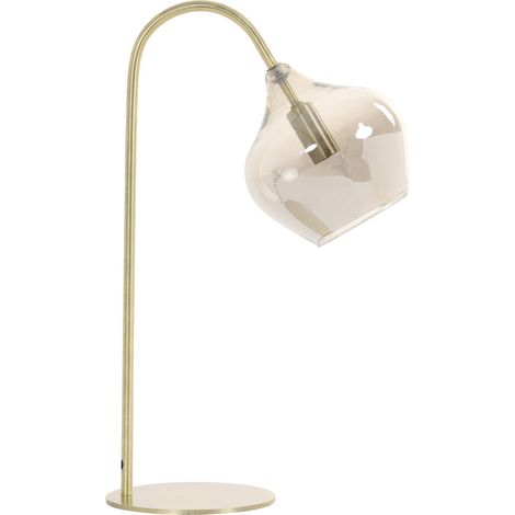 Light & Living - tischlampe - Rakel - bronze - glas -