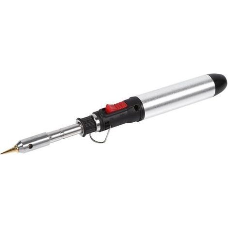 Kit de soldador de gas butano inalámbrico 4 en 1, herramienta de sopletes de soldadura con temperatura ajustable (1/5)