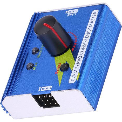Regolatore elettronico di velocità e tester per servomotori per aeroplani, automobili e barche radiocomandati.