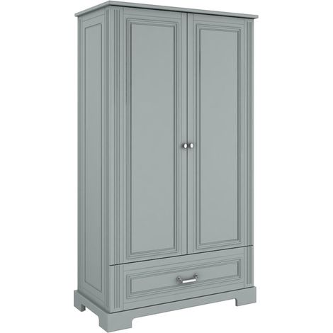 Schrank mit 1 Schublade und 2 Türen, Grau, 180cm (1/3)