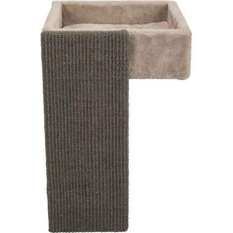 Trixie Letto scaffali, superficie raschiatrice, 33 × 48 × 37 cm, grigio chiaro, gatto (1/3)