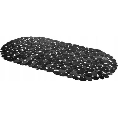 Tappetino antiscivolo per vasca da bagno 35x68 cm nero (1/2)