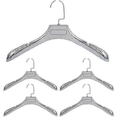 Non-slip Golden Clothing Store Hanger Plastic Clothes Hanger Clothes Rack Trouser Rack Men's Women's Pants Clip Adult Clothes Support (1/5)