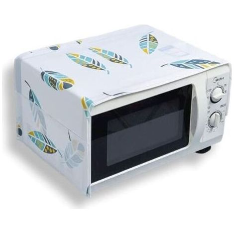 Four à micro-ondes four multifonction Housse anti-poussière Housse anti-graisse avec protection de cuisine de poche (motif plume) 85cm×35cm(Cache-poussière uniquement) (1/4)
