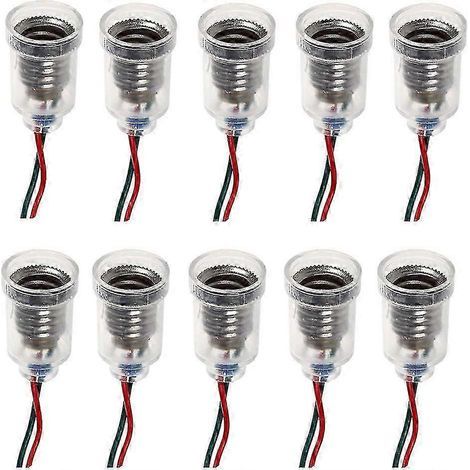 Lot de 10 douilles LED à culot E10 avec bornes à vis pour tests de circuits et expériences à domicile (1/5)