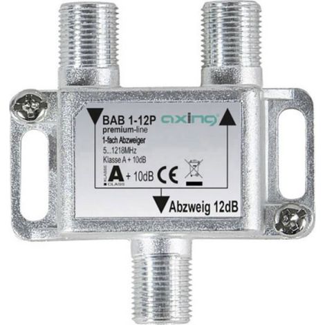 Dérivateur Tv - 1 Entrée 5 Sorties - Fréquence 5 À 1218 Mhz - Pour Câble Coaxial - Gris