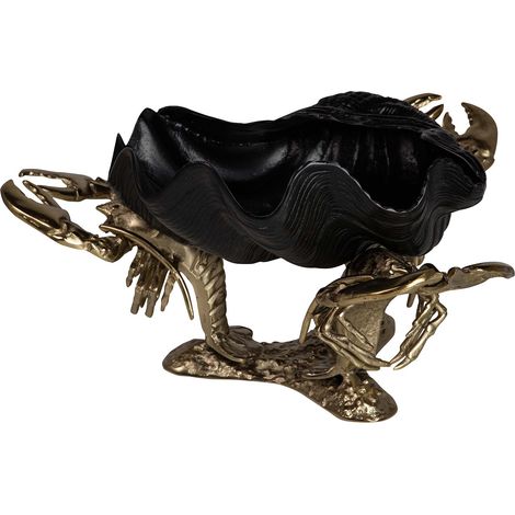 Champagnerkühler aus goldfarbenem Aluminium mit Hummermotiv, 68 x 68 x 30 cm (1/5)