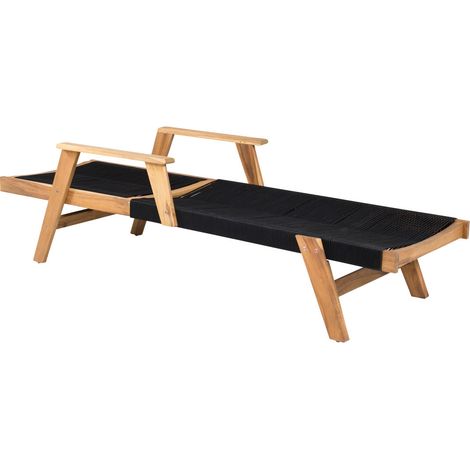 John Chaise longue, aspect teck. (1/5)