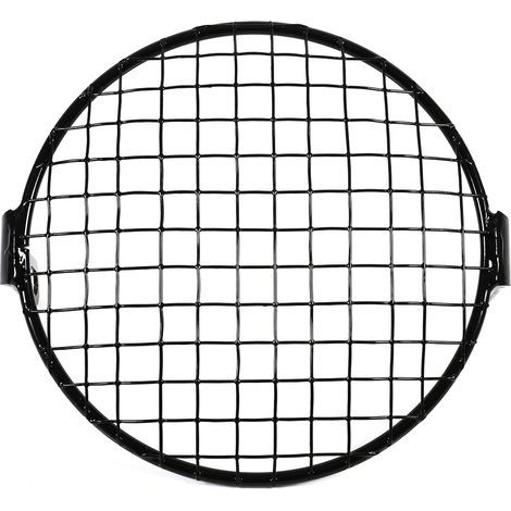 Headlight cover mask, 6.3-inch retro motorcycle side-mount grille mask lamp widely used for men's car decoration (1/4)