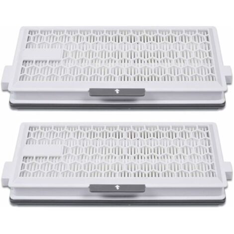 Lot de 2 filtres HEPA Airclean Plus 50 pour aspirateurs Miele – Filtration jusqu'à 0,3 micron – Compatible Complete C3, C2, S4, S5, S6, S8 - S8340-Karteo (1/5)