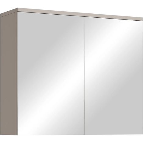 Badplaats Spiegelschrank Toledo 80 x 20 x 60 cm – Beige – Badezi
